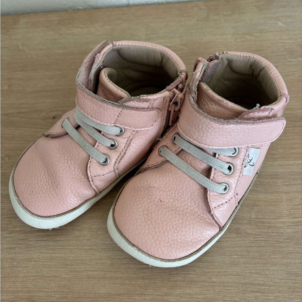 Little Love Bug Pink Hightop Shoe Size 7
